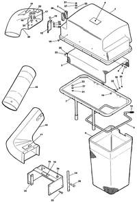 Grass Catcher 1 Diagram and Parts List for 62542C (K00000001-K99999999)(1991) Lawn Boy Lawn Tractor